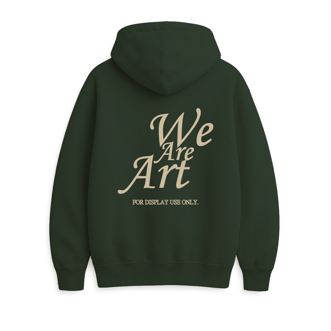 HOODIE WE ARE ART GREEN