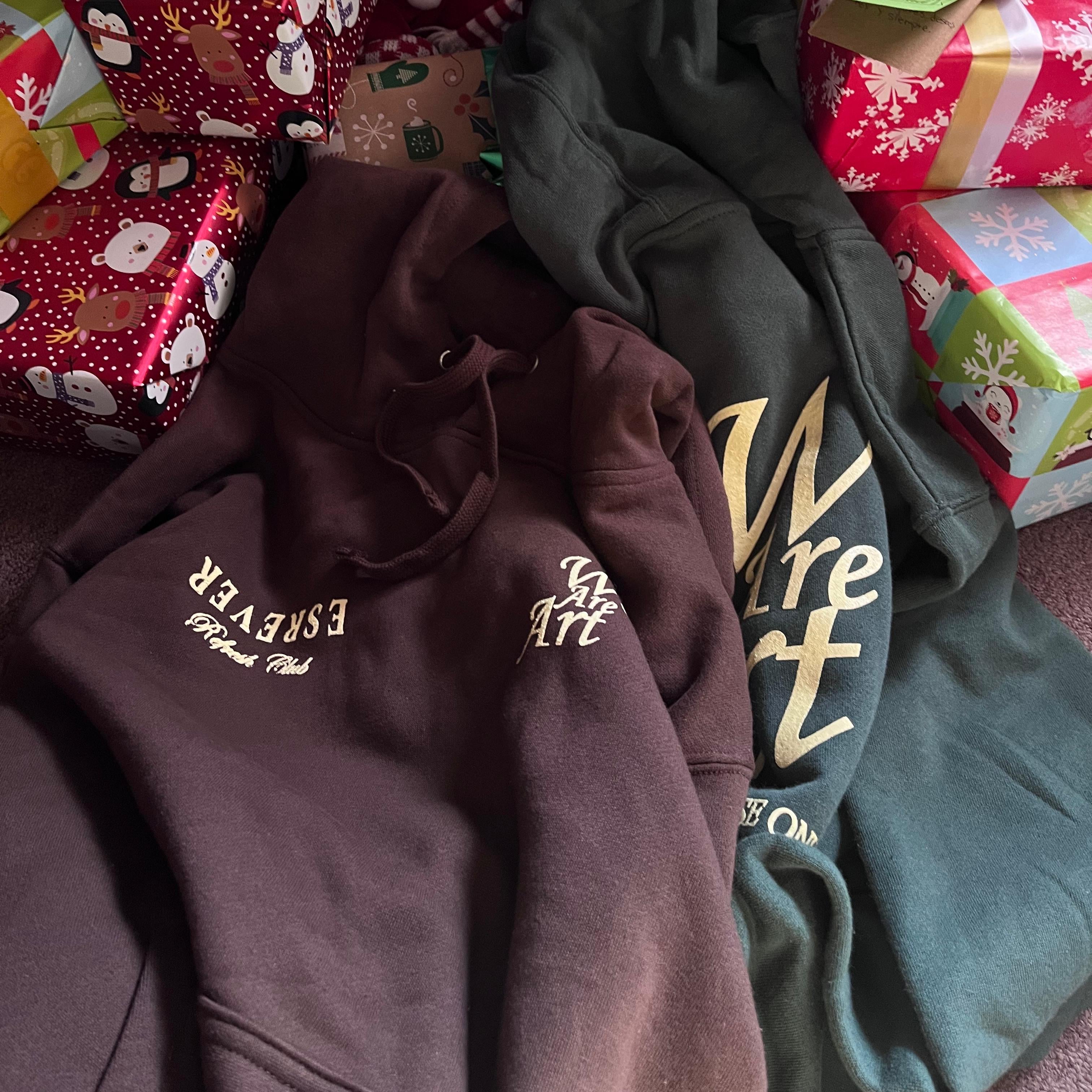 HOODIE WE ARE ART BROWN