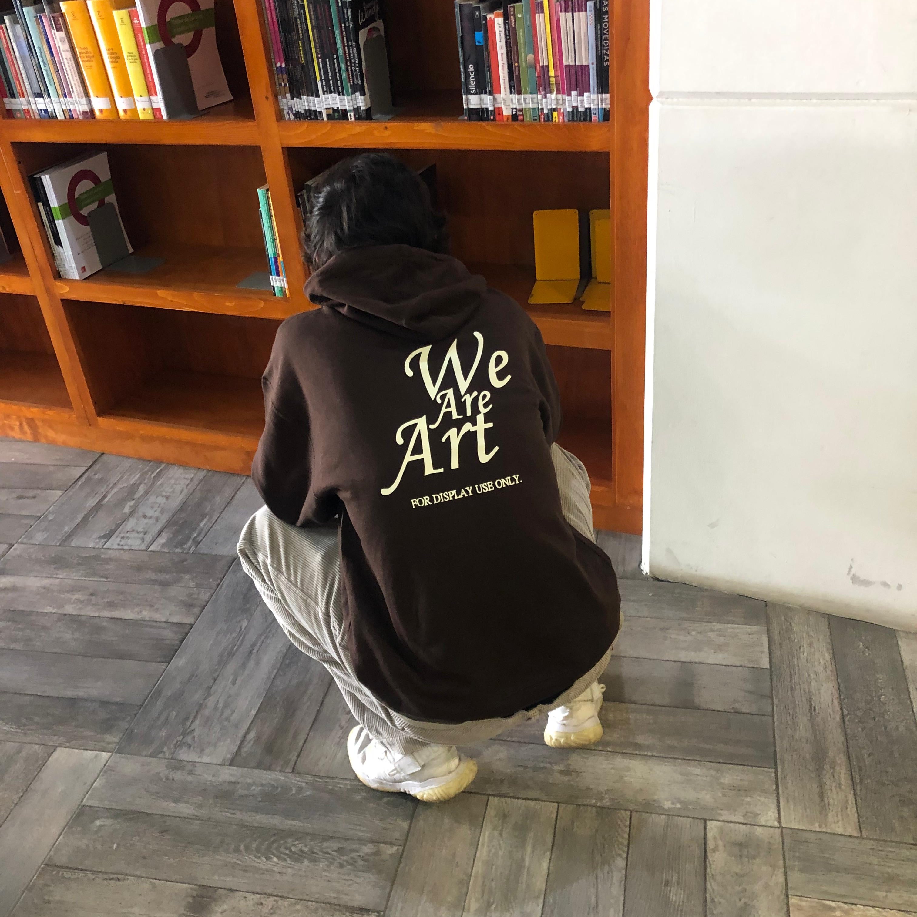 HOODIE WE ARE ART BROWN