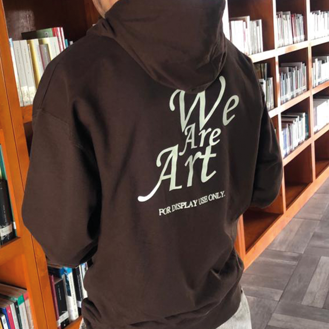 HOODIE WE ARE ART BROWN