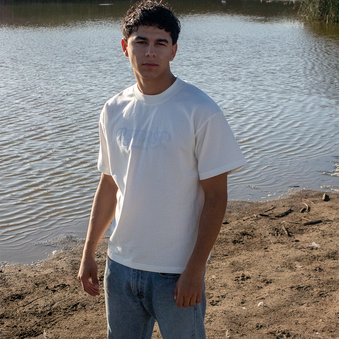 CLEAN TEE RODEO BONE AND WHITE