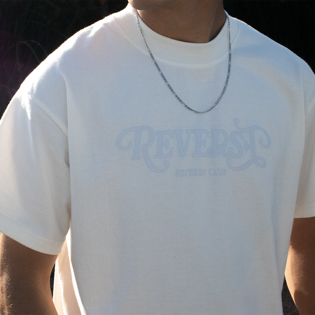 CLEAN TEE RODEO BONE AND WHITE