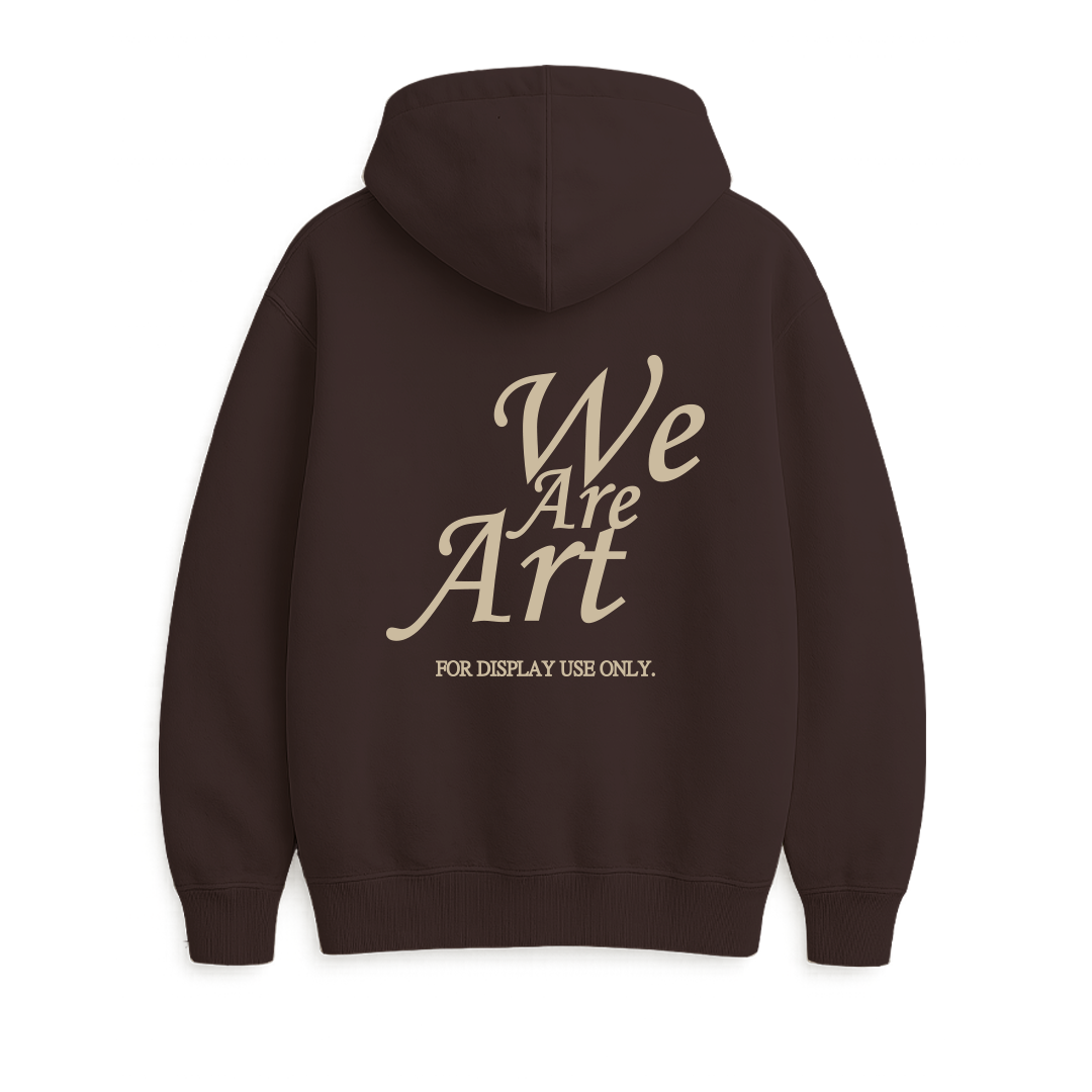 HOODIE WE ARE ART BROWN